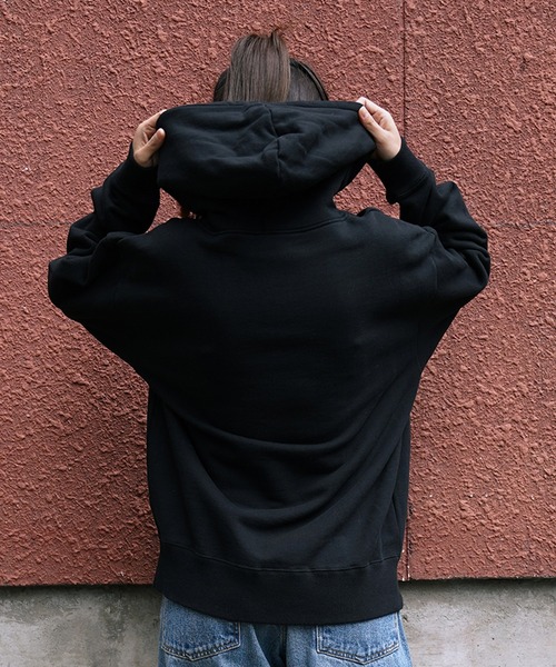 x-girl ブラック パーカー&スウェット X-girl パーカー RHINESTONE STAR CURSIVE LOGO SWEAT HOODIE