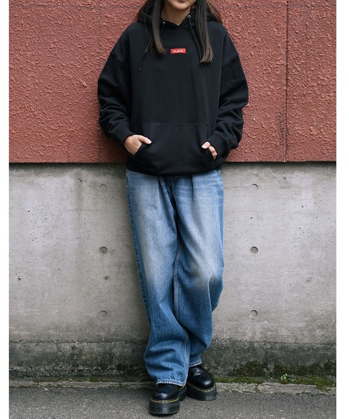✨完売　X-girl BOX LOGO SWEAT HOODIE X-girl（エックスガール）の「BOX LOGO SWEAT HOODIE（パーカー