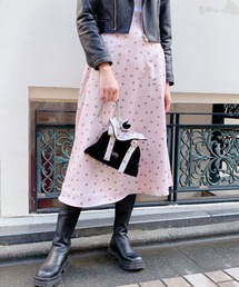 lilLilly | mini rose print long skirt(スカート)