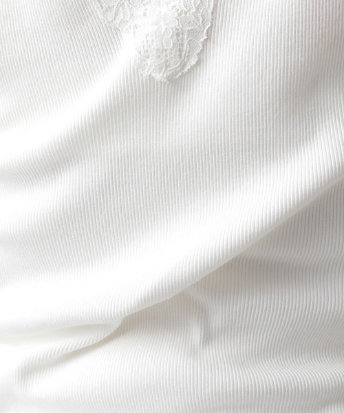LEPSIM(レプシィム)の「抗菌レースインナー長袖 924816(Tシャツ/カットソー・レディース・チャコールグレー/オフホワイト/グレイッシュベージュ・MEDIUM/LARGE)」の14枚目の写真