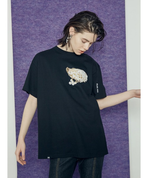 PAMEO POSE（パメオポーズ）の「Oyster T-Shirts（Tシャツ/カットソー・レディース・ホワイト/ブラック/ピンク・FREE）」の5枚目の写真