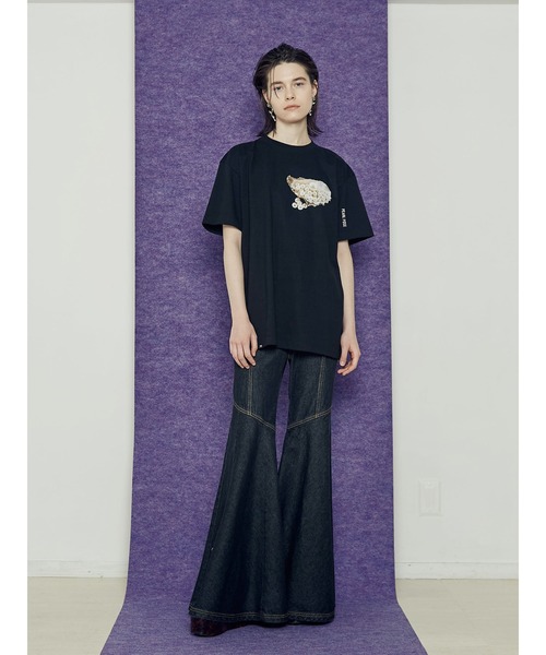 PAMEO POSE（パメオポーズ）の「Oyster T-Shirts（Tシャツ/カットソー・レディース・ホワイト/ブラック/ピンク・FREE）」の9枚目の写真