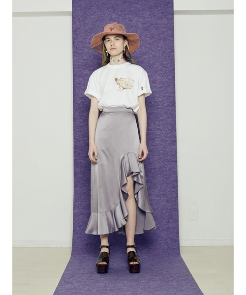 PAMEO POSE（パメオポーズ）の「Oyster T-Shirts（Tシャツ/カットソー・レディース・ホワイト/ブラック/ピンク・FREE）」の14枚目の写真