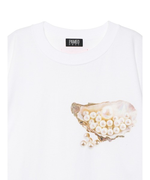 PAMEO POSE（パメオポーズ）の「Oyster T-Shirts（Tシャツ/カットソー・レディース・ホワイト/ブラック/ピンク・FREE）」の15枚目の写真