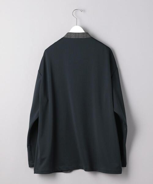 EN ROUTE（アンルート）の「＜EN ROUTE（アンルート）＞ポンチ×チェック ノーカラー 3ボタン（ノーカラージャケット・メンズ・ブラック/ネイビー・1/2/3）」の6枚目の写真