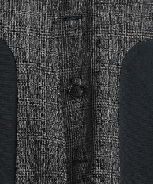 EN ROUTE（アンルート）の「＜EN ROUTE（アンルート）＞ポンチ×チェック ノーカラー 3ボタン（ノーカラージャケット・メンズ・ブラック/ネイビー・1/2/3）」の11枚目の写真