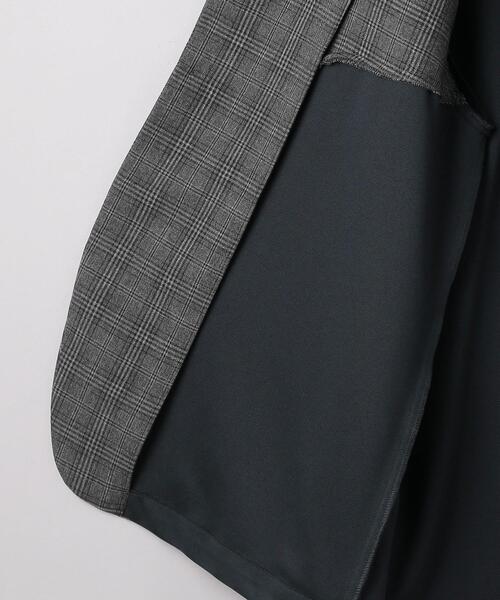 EN ROUTE（アンルート）の「＜EN ROUTE（アンルート）＞ポンチ×チェック ノーカラー 3ボタン（ノーカラージャケット・メンズ・ブラック/ネイビー・1/2/3）」の12枚目の写真