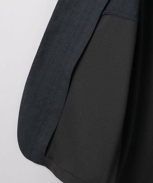 EN ROUTE（アンルート）の「＜EN ROUTE（アンルート）＞ポンチ×チェック ノーカラー 3ボタン（ノーカラージャケット・メンズ・ブラック/ネイビー・1/2/3）」の15枚目の写真