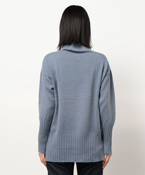 KOBE LETTUCE（コウベレタス）の「もっちり袖ロングリブニットトップス（ニット/セーター・レディース・ブルー系その他/グレー系その他/アイボリー/グリーン系その他/ピンク系その他・FREE）」の7枚目の写真