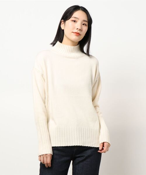 KOBE LETTUCE（コウベレタス）の「もっちり袖ロングリブニットトップス（ニット/セーター・レディース・ブルー系その他/グレー系その他/アイボリー/グリーン系その他/ピンク系その他・FREE）」の9枚目の写真