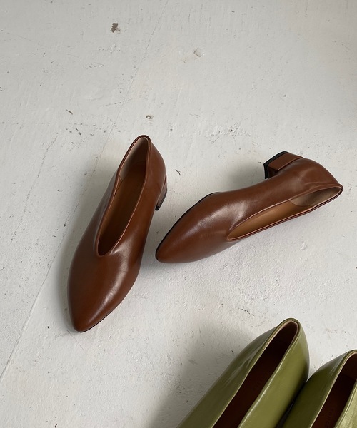 SANSeLF(サンセルフ)の「【SANSeLF】 Se soft vcut shoes sans4(パンプス・レディース・ブラウン/グリーン/シルバー・40/38/39/35/36/37)」の2枚目の写真