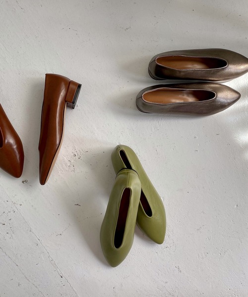 SANSeLF(サンセルフ)の「【SANSeLF】 Se soft vcut shoes sans4(パンプス・レディース・ブラウン/グリーン/シルバー・40/38/39/35/36/37)」の4枚目の写真