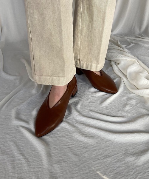 SANSeLF(サンセルフ)の「【SANSeLF】 Se soft vcut shoes sans4(パンプス・レディース・ブラウン/グリーン/シルバー・40/38/39/35/36/37)」の14枚目の写真