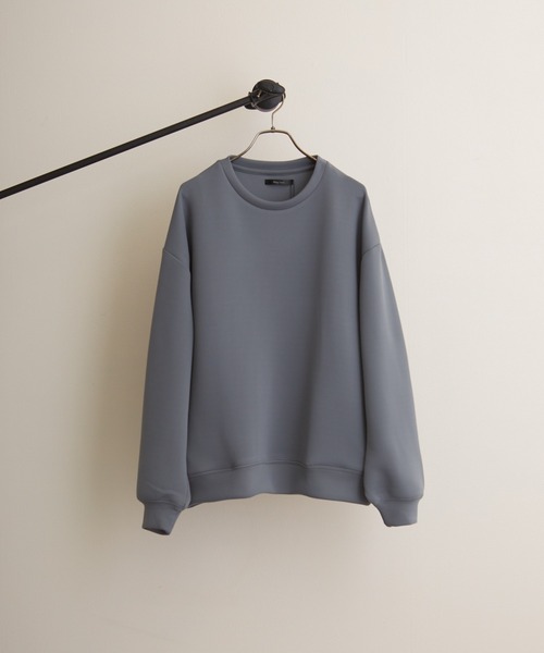 VIBGYOR（ヴィブジョー）の「VIBGYOR Select/ダンボールポンチクルー/Nトレーナー(BL)（スウェット・メンズ・ホワイト/ピンク/グレイッシュベージュ/チャコール/ブルーグレー/ブラック/ブラウン/ベージュ・LARGE/MEDIUM/X-LARGE）」の4枚目の写真