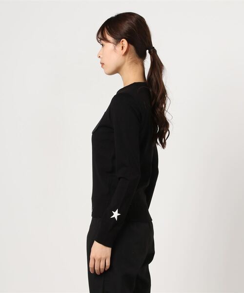 DOUBLE STANDARD CLOTHING（ダブルスタンダードクロージング）の「C/Rストレッチニット（ニット/セーター・レディース・ブラック/トップグレー/オフホワイト・36/38）」の5枚目の写真