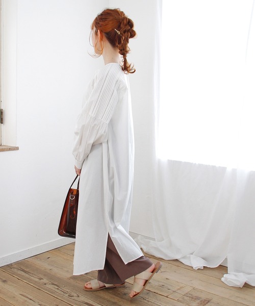 Crisp（クリスプ）の「レースタックスリーブワンピース（ワンピース・レディース・ホワイト・FREE）」の16枚目の写真