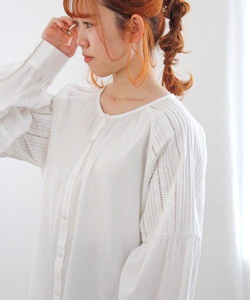 Crisp（クリスプ）の「レースタックスリーブワンピース（ワンピース・レディース・ホワイト・FREE）」の10枚目の写真