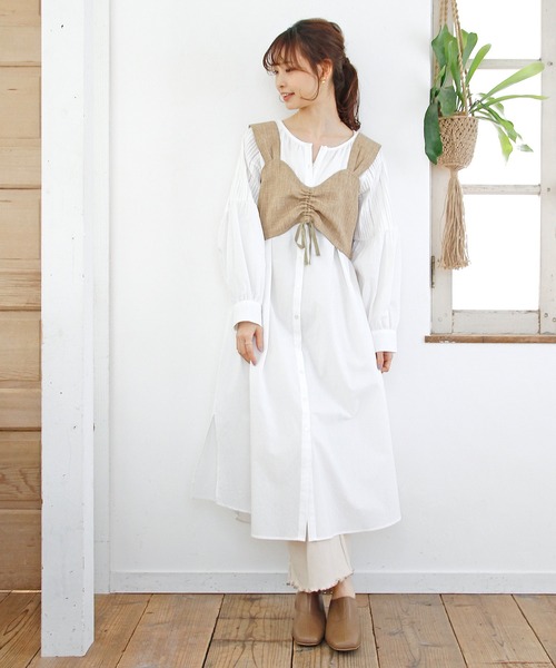 Crisp（クリスプ）の「レースタックスリーブワンピース（ワンピース・レディース・ホワイト・FREE）」の19枚目の写真