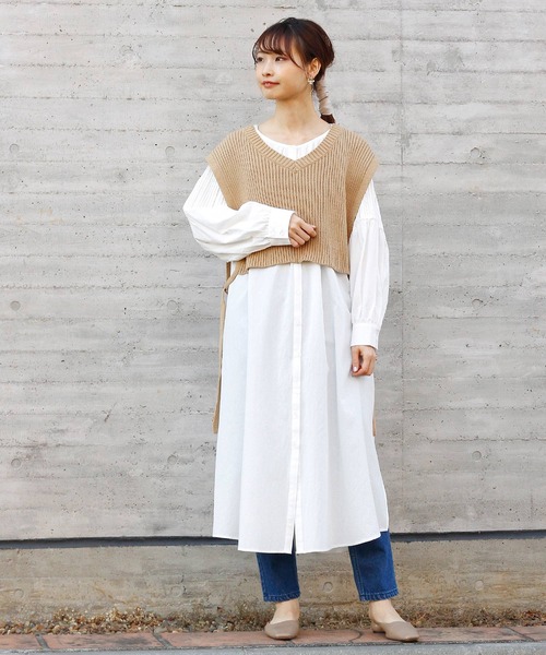 Crisp（クリスプ）の「レースタックスリーブワンピース（ワンピース・レディース・ホワイト・FREE）」の3枚目の写真