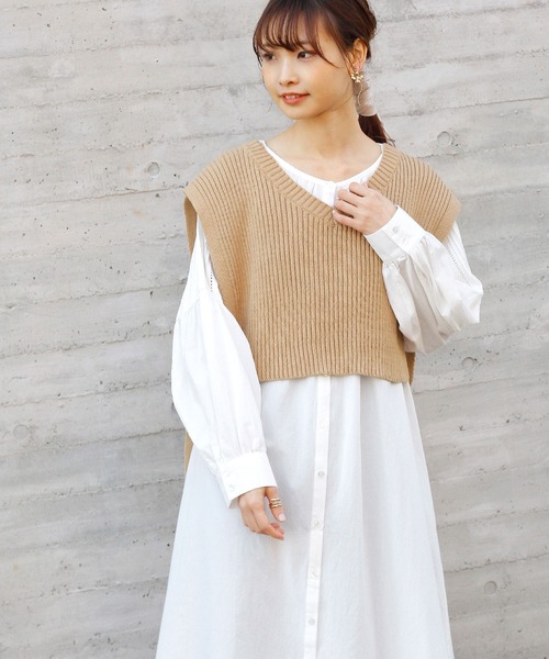 Crisp（クリスプ）の「レースタックスリーブワンピース（ワンピース・レディース・ホワイト・FREE）」の8枚目の写真