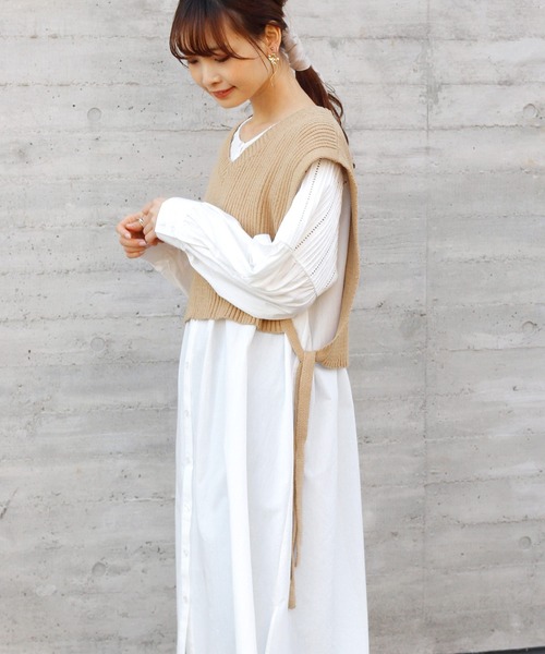 Crisp（クリスプ）の「レースタックスリーブワンピース（ワンピース・レディース・ホワイト・FREE）」の14枚目の写真