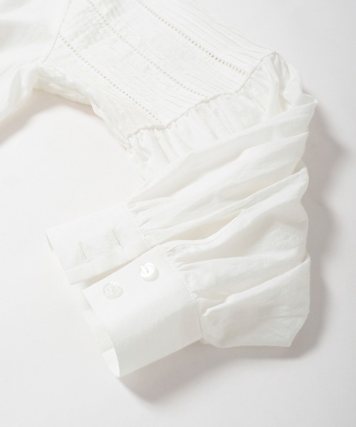 Crisp（クリスプ）の「レースタックスリーブワンピース（ワンピース・レディース・ホワイト・FREE）」の9枚目の写真