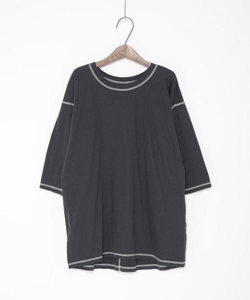 Crisp（クリスプ）の「バイカラーステッチTシャツ（Tシャツ/カットソー・レディース・ネイビー/アイボリー・FREE）」の22枚目の写真