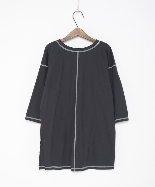 Crisp（クリスプ）の「バイカラーステッチTシャツ（Tシャツ/カットソー・レディース・ネイビー/アイボリー・FREE）」の17枚目の写真