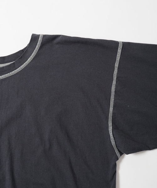 Crisp（クリスプ）の「バイカラーステッチTシャツ（Tシャツ/カットソー・レディース・ネイビー/アイボリー・FREE）」の12枚目の写真