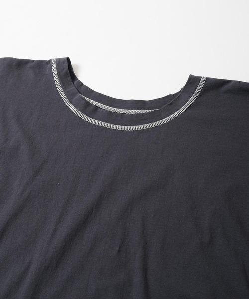Crisp（クリスプ）の「バイカラーステッチTシャツ（Tシャツ/カットソー・レディース・ネイビー/アイボリー・FREE）」の15枚目の写真