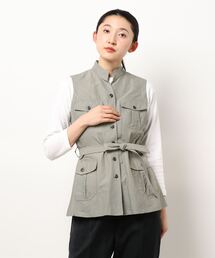 GGD | HAVE A NICE TRIP / 麻クレープファイユノースリーブジャケット(ブルゾン)