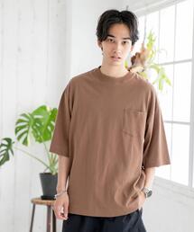 coen | USAコットンリラックスシルエットポケットTシャツ(Tシャツ/カットソー)