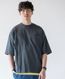 coen | USAコットンリラックスシルエットポケットTシャツ(Tシャツ/カットソー)