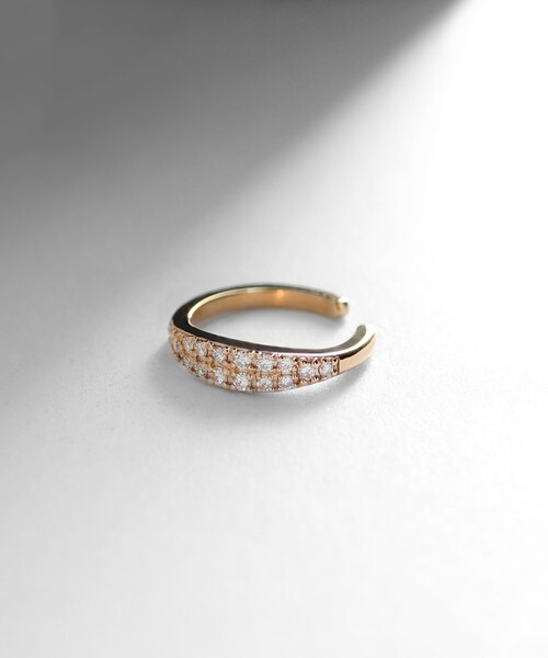 COCOSHNIK（ココシュニック）の「K10ダイヤモンド マーキースパヴェ