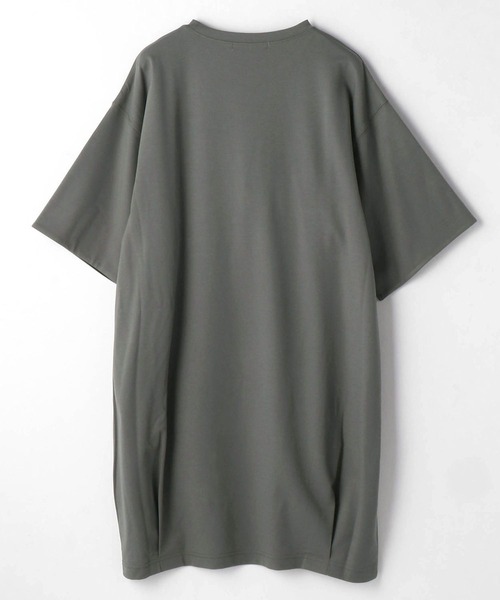 NICOLE white(ニコルホワイト)の「ロング丈ビッグTシャツ(Tシャツ/カットソー・レディース・ライトグレー/ブラック/ピンク/オフホワイト・FREE)」の22枚目の写真