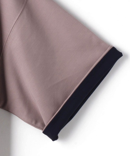 NICOLE white(ニコルホワイト)の「ロング丈ビッグTシャツ(Tシャツ/カットソー・レディース・ライトグレー/ブラック/ピンク/オフホワイト・FREE)」の18枚目の写真