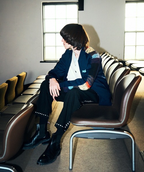 amok(アモク)の「2021秋冬 KNIT TRACK JACKETS(ジャージ・メンズ・ネイビー/ブラック・L/M/S)」の10枚目の写真