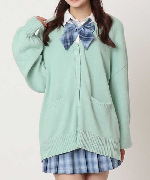 WEGO(ウィゴー)の「WEGO/【25年春夏/毎年人気のアイテムが再入荷!】ニットカーディガン(カーディガン/ボレロ・レディース・ベージュ/オフホワイト/杢グレー/ブルー/ネイビー/ワイン/ブラック/ダークグリーン/ブラウン/サックスブルー/ライトパープル/ライトピンク/ベージュ系その他/レッド系その他/ブラウン系その他/ブルー系その他/ピンク/パープル/グリーン/レッド/オレンジ/グリーン系その他/その他1/その他2/イエロー/ピンク系その他/ライム・FREE)」の9枚目の写真