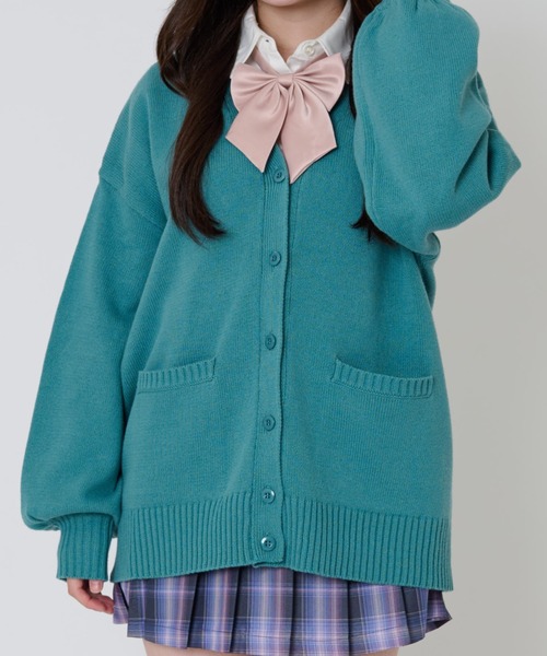 WEGO(ウィゴー)の「WEGO/【25年春夏/毎年人気のアイテムが再入荷!】ニットカーディガン(カーディガン/ボレロ・レディース・ベージュ/オフホワイト/杢グレー/ブルー/ネイビー/ワイン/ブラック/ダークグリーン/ブラウン/サックスブルー/ライトパープル/ライトピンク/ベージュ系その他/レッド系その他/ブラウン系その他/ブルー系その他/ピンク/パープル/グリーン/レッド/オレンジ/グリーン系その他/その他1/その他2/イエロー/ピンク系その他/ライム・FREE)」の10枚目の写真