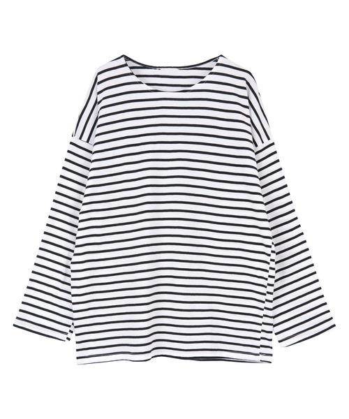 titivate(ティティベイト)の「コットンボーダーカットソー(Tシャツ/カットソー・レディース・ピンク/ミント/ホワイト・M)」の2枚目の写真