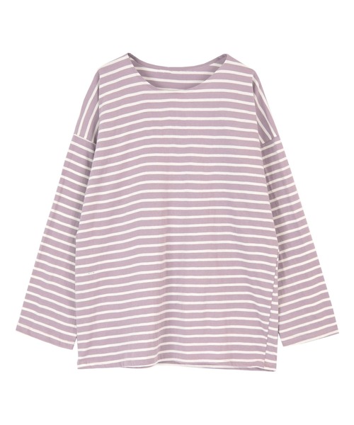 titivate(ティティベイト)の「コットンボーダーカットソー(Tシャツ/カットソー・レディース・ピンク/ミント/ホワイト・M)」の8枚目の写真