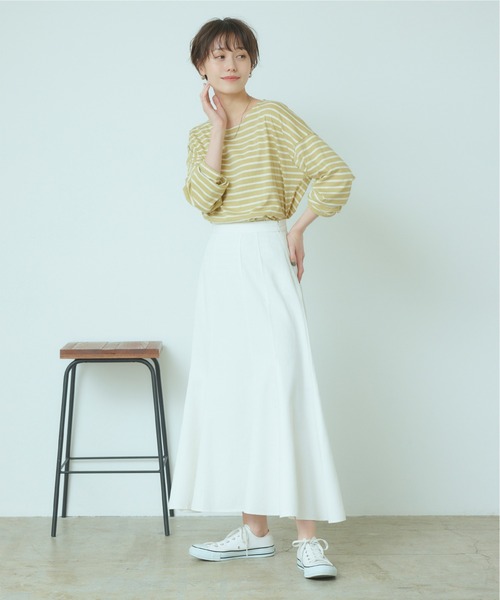 titivate(ティティベイト)の「コットンボーダーカットソー(Tシャツ/カットソー・レディース・ピンク/ミント/ホワイト・M)」の11枚目の写真