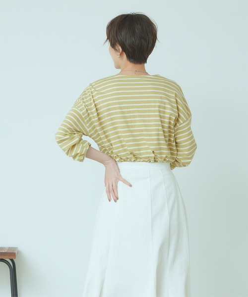 titivate(ティティベイト)の「コットンボーダーカットソー(Tシャツ/カットソー・レディース・ピンク/ミント/ホワイト・M)」の18枚目の写真