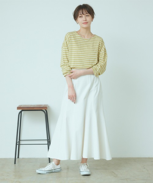 titivate(ティティベイト)の「コットンボーダーカットソー(Tシャツ/カットソー・レディース・ピンク/ミント/ホワイト・M)」の20枚目の写真