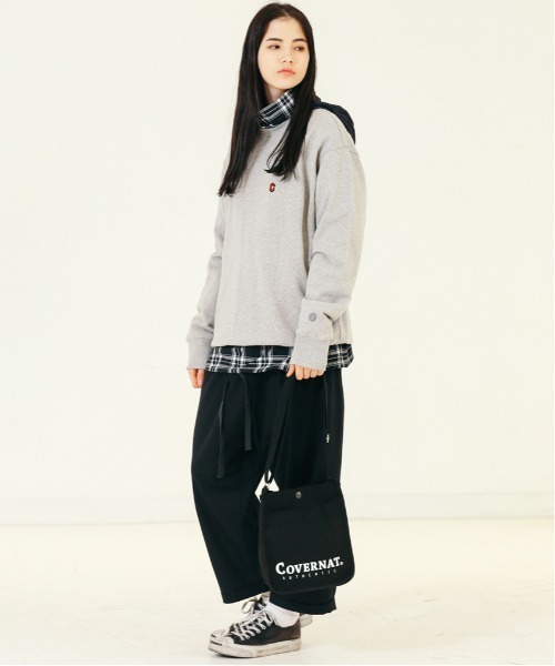 COVERNAT(カバーナット)の「【COVERNAT】AUTHENTIC LOGO SMALL CROSS BAG / カバーナット オーセンティック ロゴ スモール クロス バッグ(ショルダーバッグ・メンズ・ブラック・FREE)」の8枚目の写真
