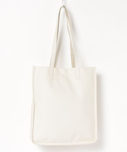 WEGO（ウィゴー）の「WEGO/マルチポケットキャンバス撥水トートバッグ（トートバッグ・レディース・オフホワイト/ブラック・FREE）」の12枚目の写真