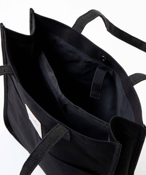 WEGO（ウィゴー）の「WEGO/マルチポケットキャンバス撥水トートバッグ（トートバッグ・レディース・オフホワイト/ブラック・FREE）」の11枚目の写真