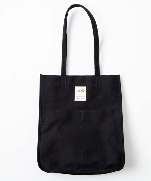 WEGO（ウィゴー）の「WEGO/マルチポケットキャンバス撥水トートバッグ（トートバッグ・レディース・オフホワイト/ブラック・FREE）」の18枚目の写真