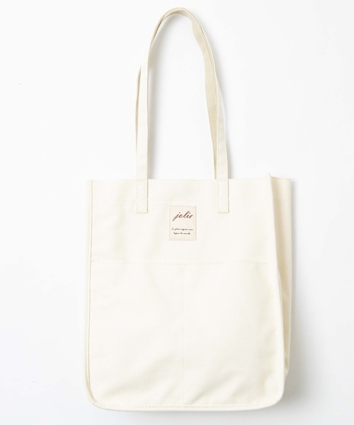 WEGO（ウィゴー）の「WEGO/マルチポケットキャンバス撥水トートバッグ（トートバッグ・レディース・オフホワイト/ブラック・FREE）」の19枚目の写真