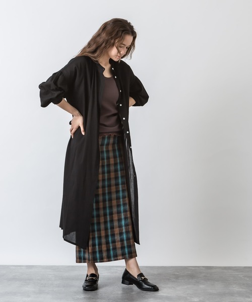 ALLUMER（アリュメール）の「ランダムリブ2WAYタンクトップ（タンクトップ・レディース・アイボリー/ブラック/ブラウン/イエロー・1）」の7枚目の写真